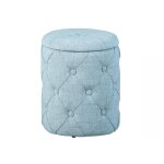 Pouf de rangement gris payak