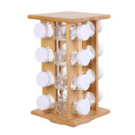 Presentoir a epices 16 pots en bambou marler Presentoir a epices 16 pots en bambou marler