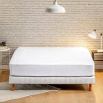 Protection de matelas housse int en polyester blanc