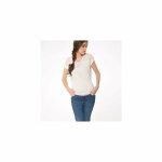 Pull bimatière manches courtes femme kaporal - blanc Pull bimatière manches courtes femme kaporal - blanc