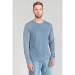 Pull bivor bleu - gris délavé en coton Pull bivor bleu - gris délavé en coton
