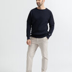 Pull bleu marine en coton bio