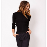 Pull chaussette col montant femme morgan - noir Pull chaussette col montant femme morgan - noir