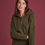 Pull col camionneur kaki Pull col camionneur kaki