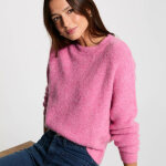 Pull col rond manches longues rose Pull col rond manches longues rose