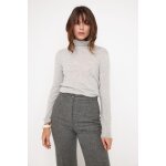Pull col roule femme zoe en cachemire gris perle