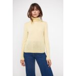 Pull col roule femme zoe en cachemire jaune