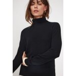 Pull col roule femme zoe en cachemire noir