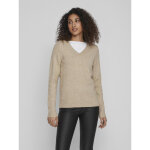 Pull col en v épaules tombantes marron vox Pull col en v épaules tombantes marron vox