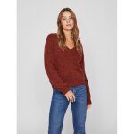 Pull col en v marron foncé Pull col en v marron foncé