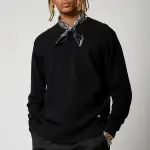 Pull en coton lewis black noir Pull en coton lewis black noir