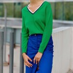 Pull en coton manon vert