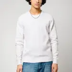 Pull en coton marus white blanc Pull en coton marus white blanc