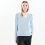 Pull femme bleu en cachemire