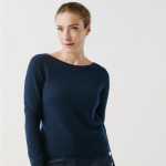Pull femme bleu marine en cachemire