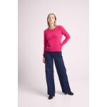 Pull femme col rond zara en cachemire fuchsia Pull femme col rond zara en cachemire fuchsia
