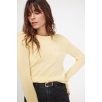 Pull femme col rond zara en cachemire jaune Pull femme col rond zara en cachemire jaune