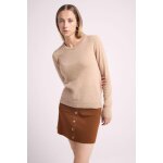 Pull femme col rond zara en cachemire new beige creme Pull femme col rond zara en cachemire new beige creme