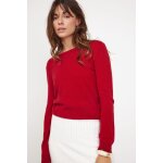 Pull femme col rond zara en cachemire rouge Pull femme col rond zara en cachemire rouge