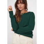 Pull femme col rond zara en cachemire vert sapin Pull femme col rond zara en cachemire vert sapin