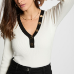 Pull femme morgan blanc en viscose