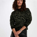 Pull femme morgan kaki fonc