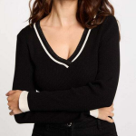Pull femme morgan noir en viscose Pull femme morgan noir en viscose