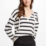 Pull femme morgan rayé bleu marine en viscose Pull femme morgan rayé bleu marine en viscose