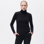 Pull femme noir en cachemire