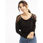 Pull femme noir - naf naf en viscose