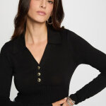 Pull femme noir en viscose