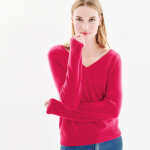 Pull femme rose en cachemire