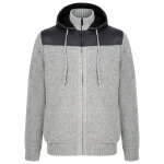 Pull / gilet / sweatshirt - gilet zipp� � capuche poches c�t�s - acrylique