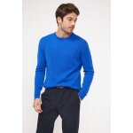 Pull homme col rond zach en cachemire bleu flashy Pull homme col rond zach en cachemire bleu flashy