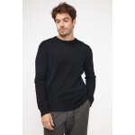 Pull homme col rond zach en cachemire noir