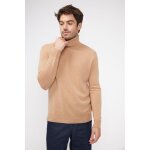 Pull homme col roule zachary en cachemire beige