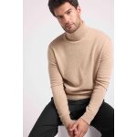 Pull homme col roule zachary en cachemire new beige creme