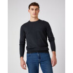Pull homme crew knit gris foncé en coton Pull homme crew knit gris foncé en coton