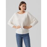 Pull en maille col bateau manches 3 / 4 blanc Pull en maille col bateau manches 3 / 4 blanc