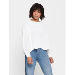Pull en maille col bateau manches longues blanc noémie Pull en maille col bateau manches longues blanc noémie