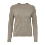 Pull en maille col rond col rond beige mina Pull en maille col rond col rond beige mina