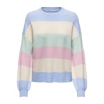 Pull en maille col rond col rond bleu zoe