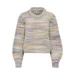 Pull en maille col rond col rond gris clair lola Pull en maille col rond col rond gris clair lola