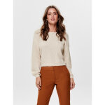Pull en maille col rond manches longues gris isla Pull en maille col rond manches longues gris isla