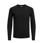 Pull en maille col rond manches longues noir noel Pull en maille col rond manches longues noir noel