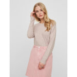 Pull en maille col rond manches longues violet nola Pull en maille col rond manches longues violet nola