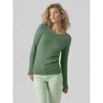 Pull en maille col rond vert foncé Pull en maille col rond vert foncé