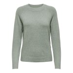 Pull en maille col rond col rond vert gris aria Pull en maille col rond col rond vert gris aria