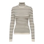 Pull en maille col roul col roul blanc xena