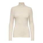 Pull en maille col roul col roul gris clair juno